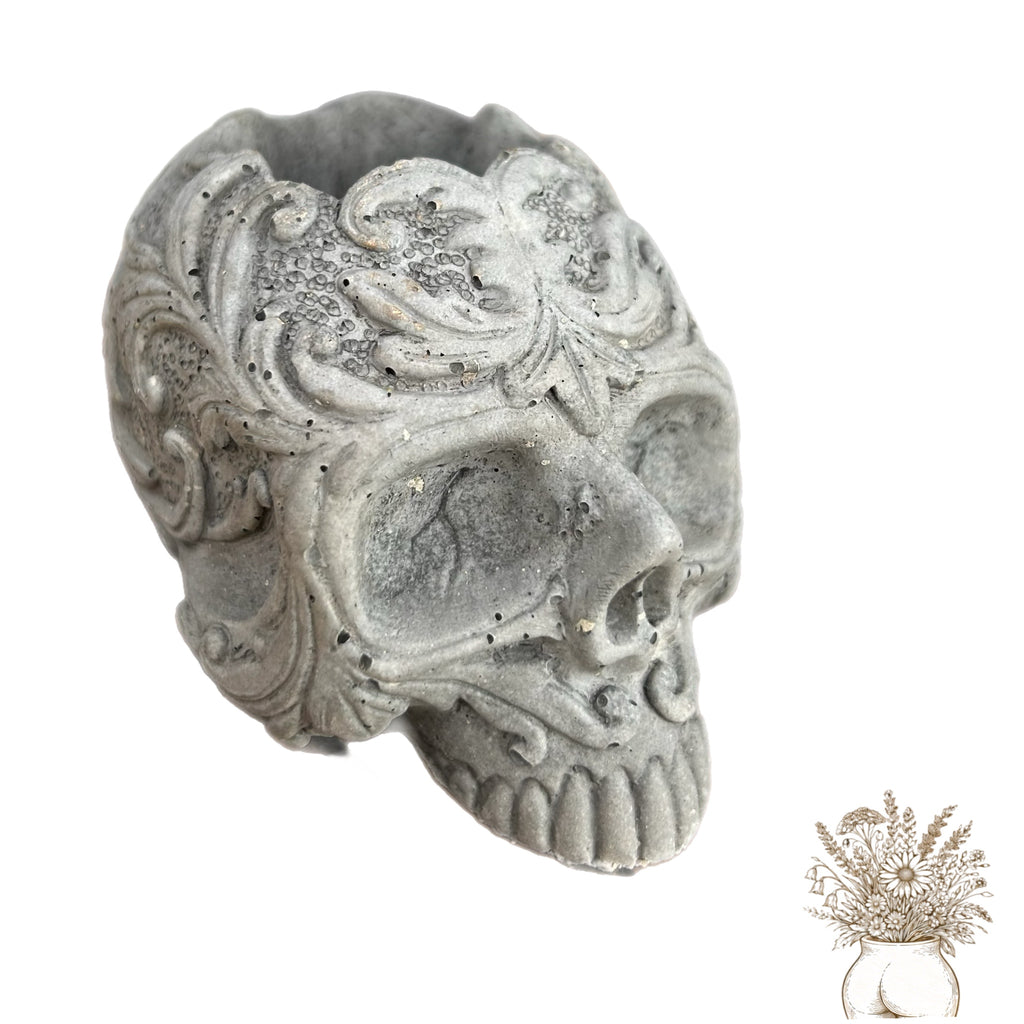 Hear/Speak/See No Evil Skull